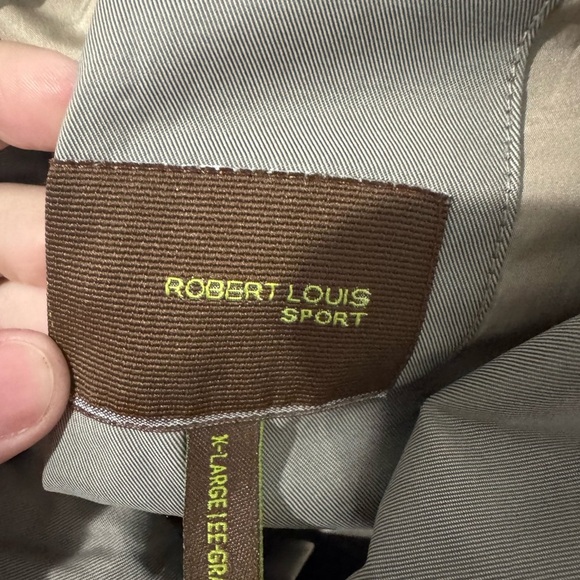 Robert Louis Men's Olive Military Jacket - Picture 2 of 5